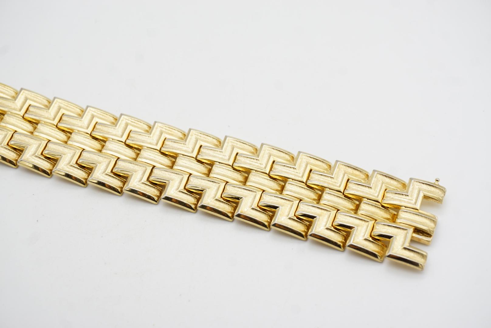 Christian Dior GROSSE 1958 Bracciale a maglie larghe A Link intrecciate e traforate in vendita 6