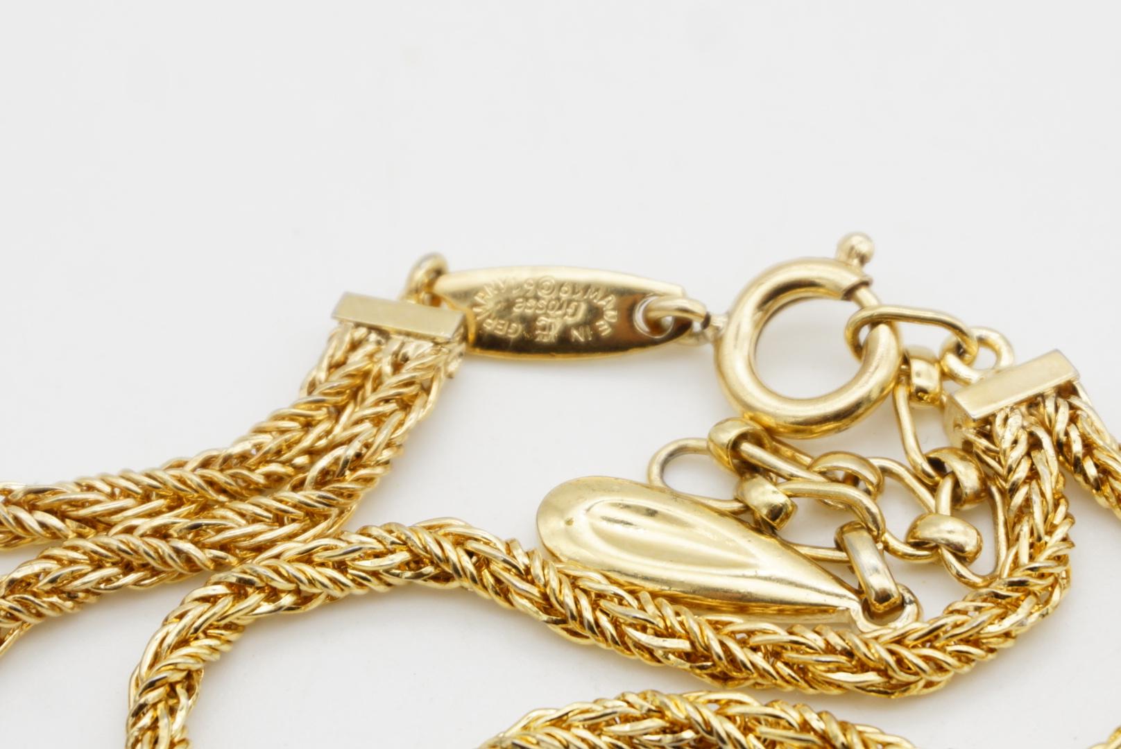 Christian Dior GROSSE 1961 Vintage Double 5 Strands Layers Seil Schlangenhalskette im Angebot 5