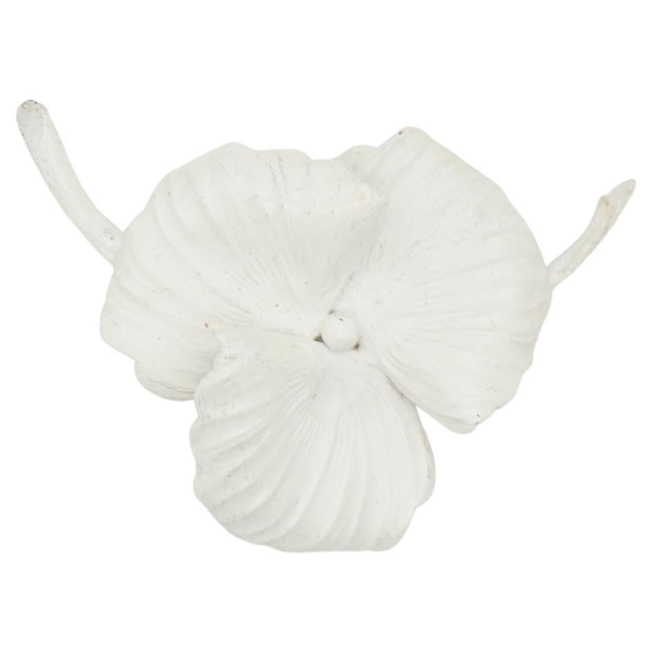 Christian Dior GROSSE 1961 Vintage Swirl White Trio Clover Flower Leaf Brooch For Sale