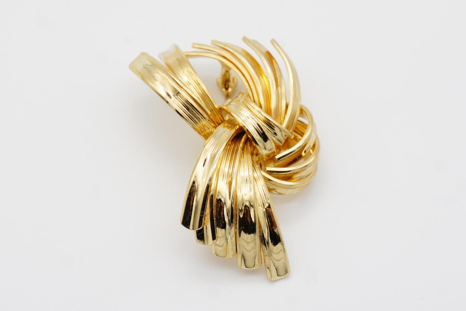 Christian Dior GROSSE 1962 Vintage Modernist Interlocked Knot Fireworks Brooch 6