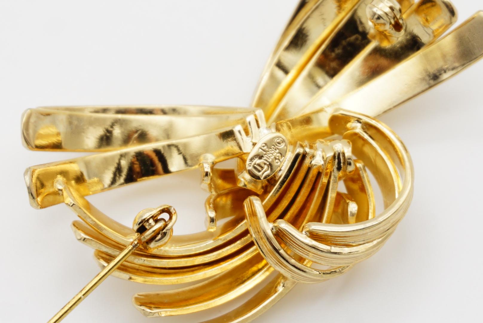 Christian Dior GROSSE 1962 Vintage Modernist Interlocked Knot Fireworks Brooch 7