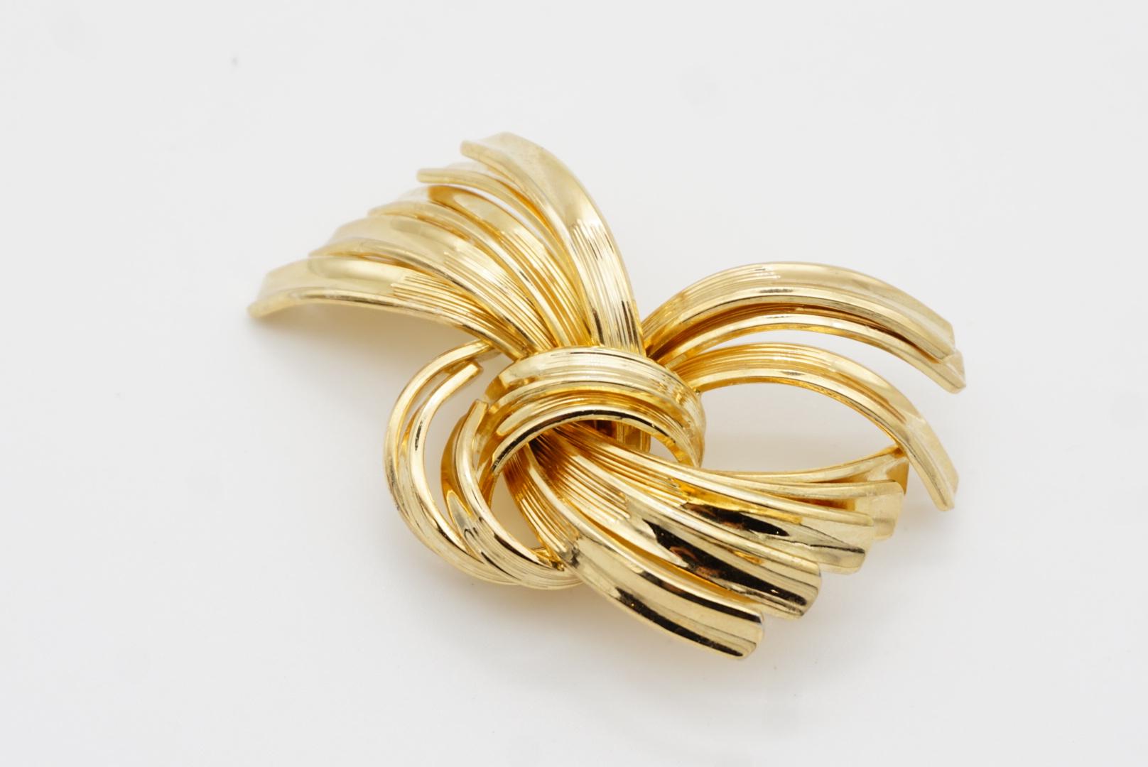 Christian Dior GROSSE 1962 Vintage Modernist Interlocked Knot Fireworks Brooch 3