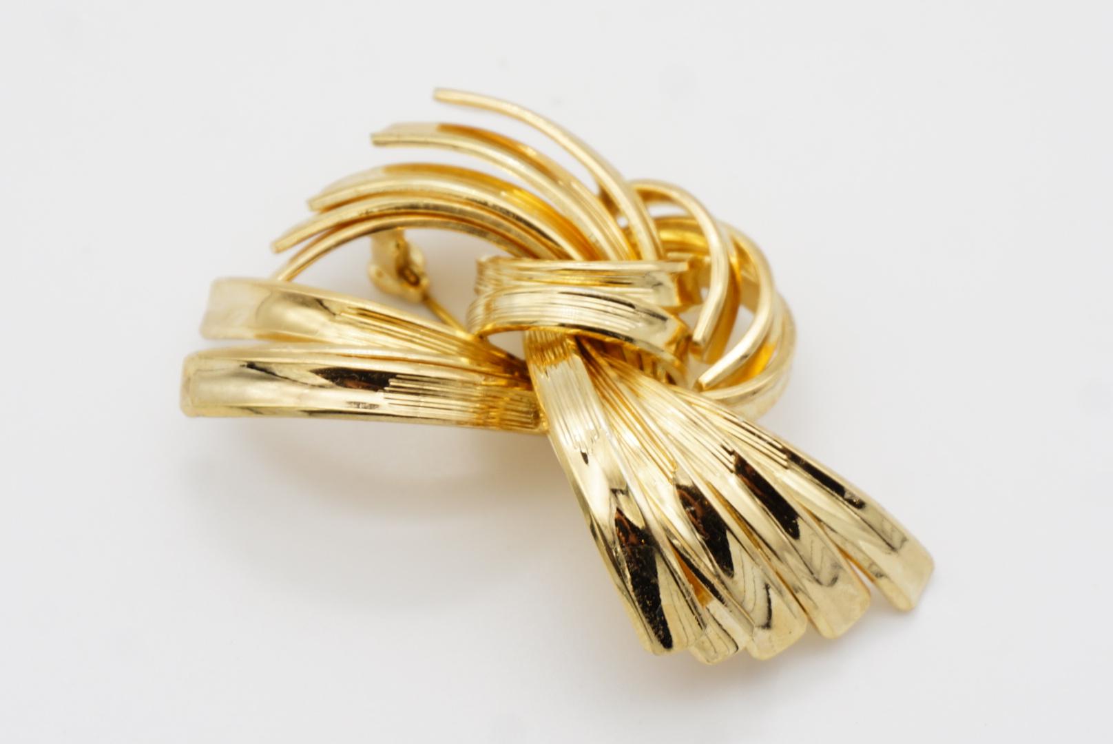 Christian Dior GROSSE 1962 Vintage Modernist Interlocked Knot Fireworks Brooch 4