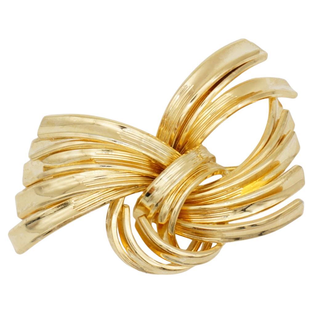 Christian Dior GROSSE 1962 Vintage Modernist Interlocked Knot Fireworks Brooch