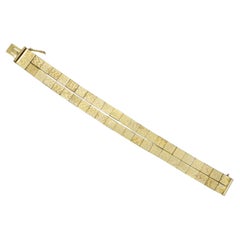Christian Dior GROSSE 1963 Unisex-Manschettenarmband mit doppeltem Scharnier und gerolltem Würfelglieder, Unisex