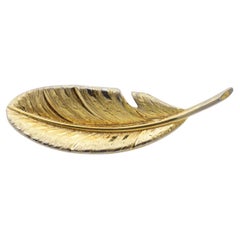 Christian Dior GROSSE 1963 Vintage Vivid Long Leaf Palm Modernist Retro Brooch