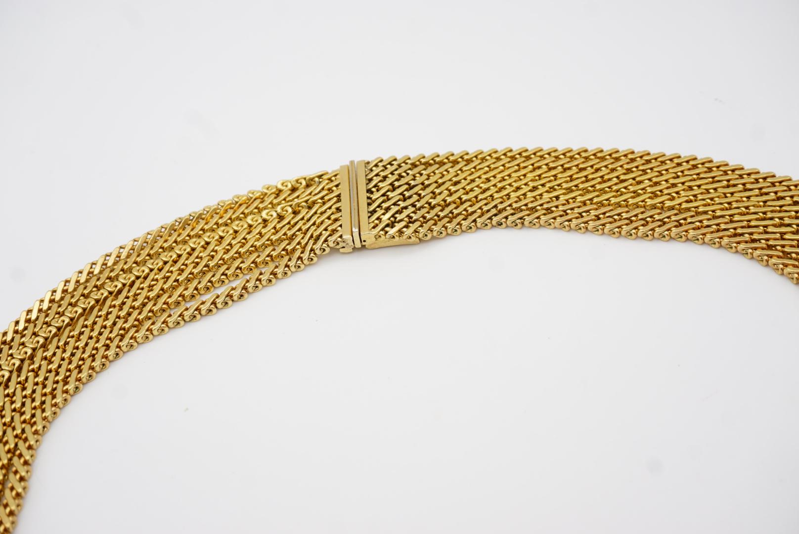 Christian Dior GROSSE 1964 Collana unisex a sette fili con catena a maglia grossa in vendita 6