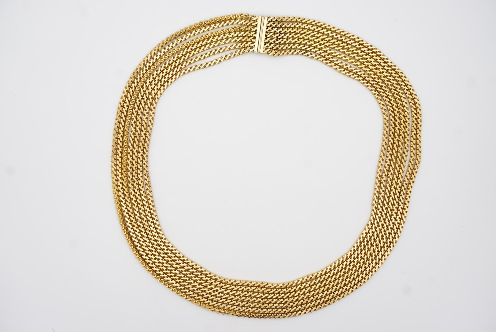 Christian Dior GROSSE 1964 Collana unisex a sette fili con catena a maglia grossa in vendita 4