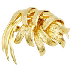 Christian Dior GROSSE 1964 Vintage Abstracted Interlocked Rope Modernist Brooch