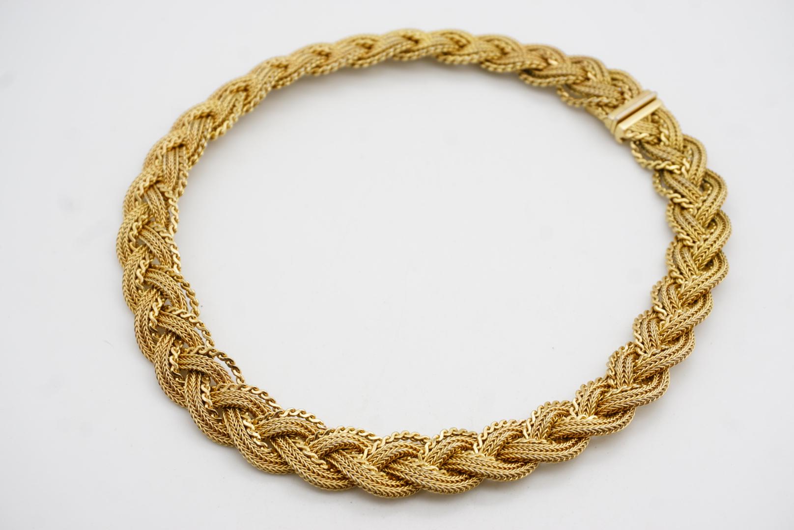 Christian Dior GROSSE 1965 Collana con nodo intrecciato e rete intrecciata in vendita 5