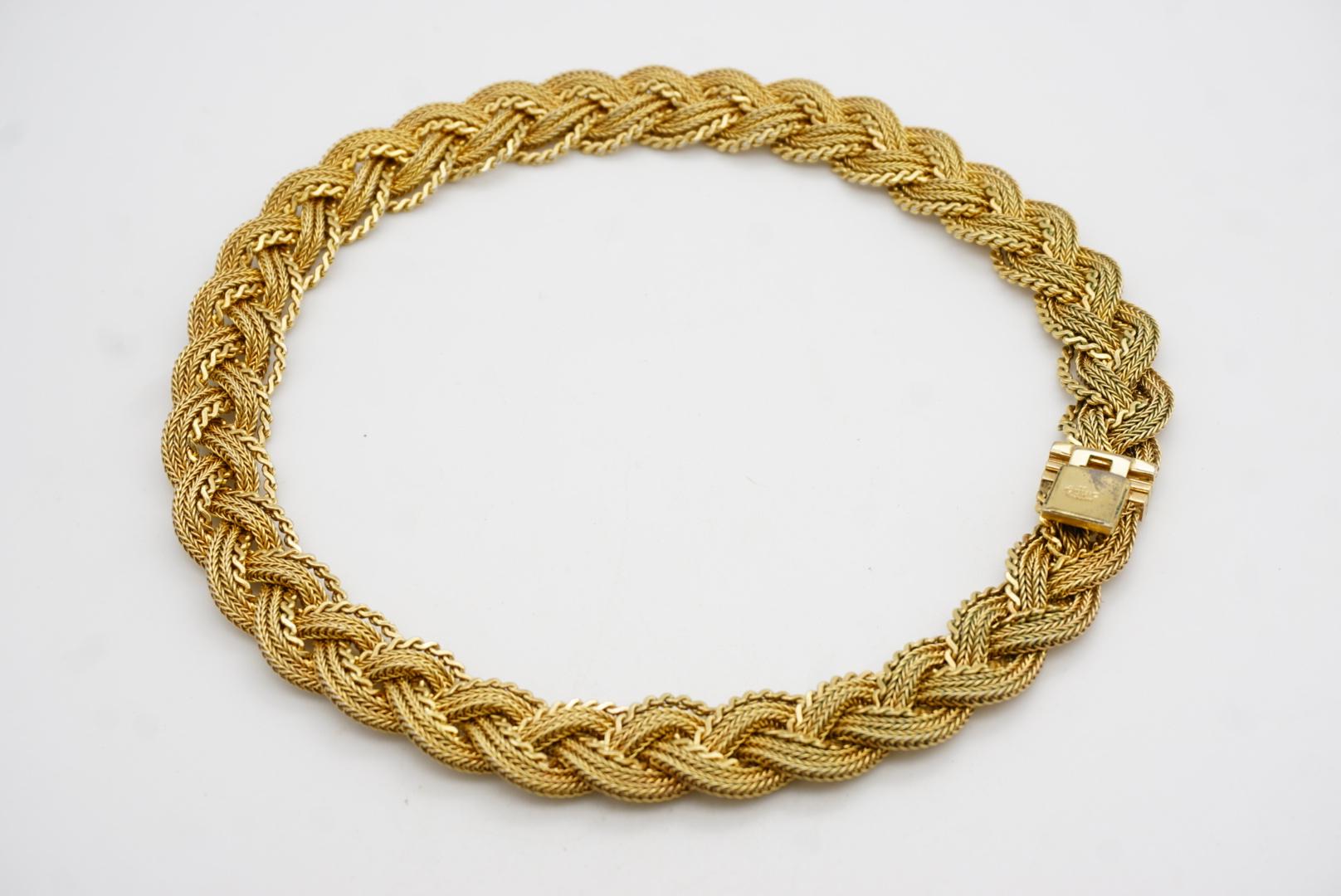 Christian Dior GROSSE 1965 Collana con nodo intrecciato e rete intrecciata in vendita 8
