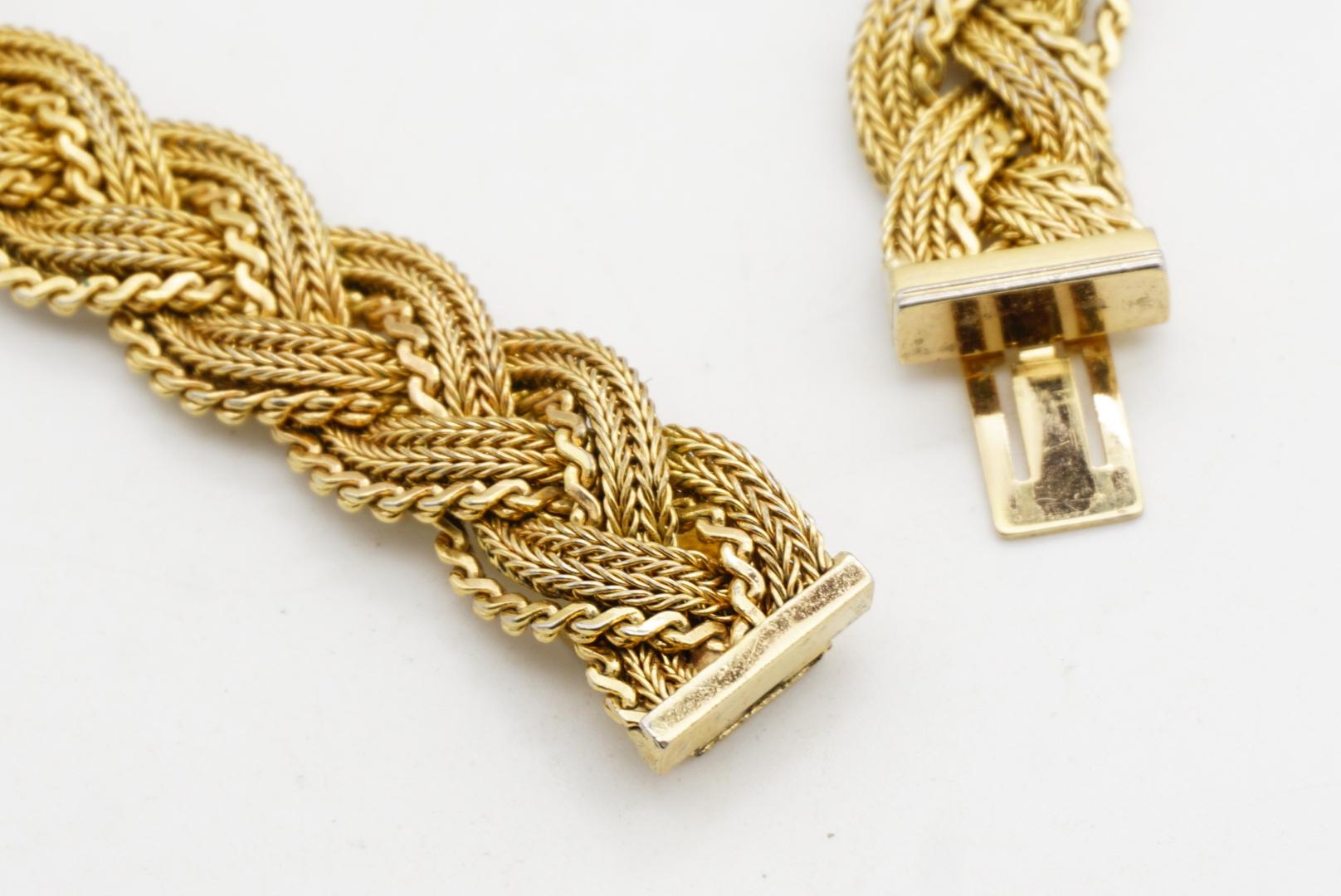 Christian Dior GROSSE 1965 Collana con nodo intrecciato e rete intrecciata in vendita 10