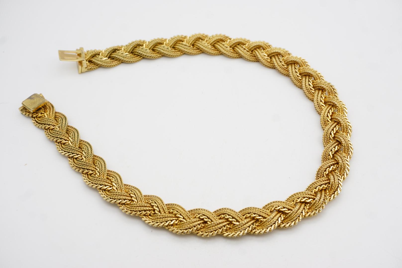 Christian Dior GROSSE 1965 Collana con nodo intrecciato e rete intrecciata in vendita 11