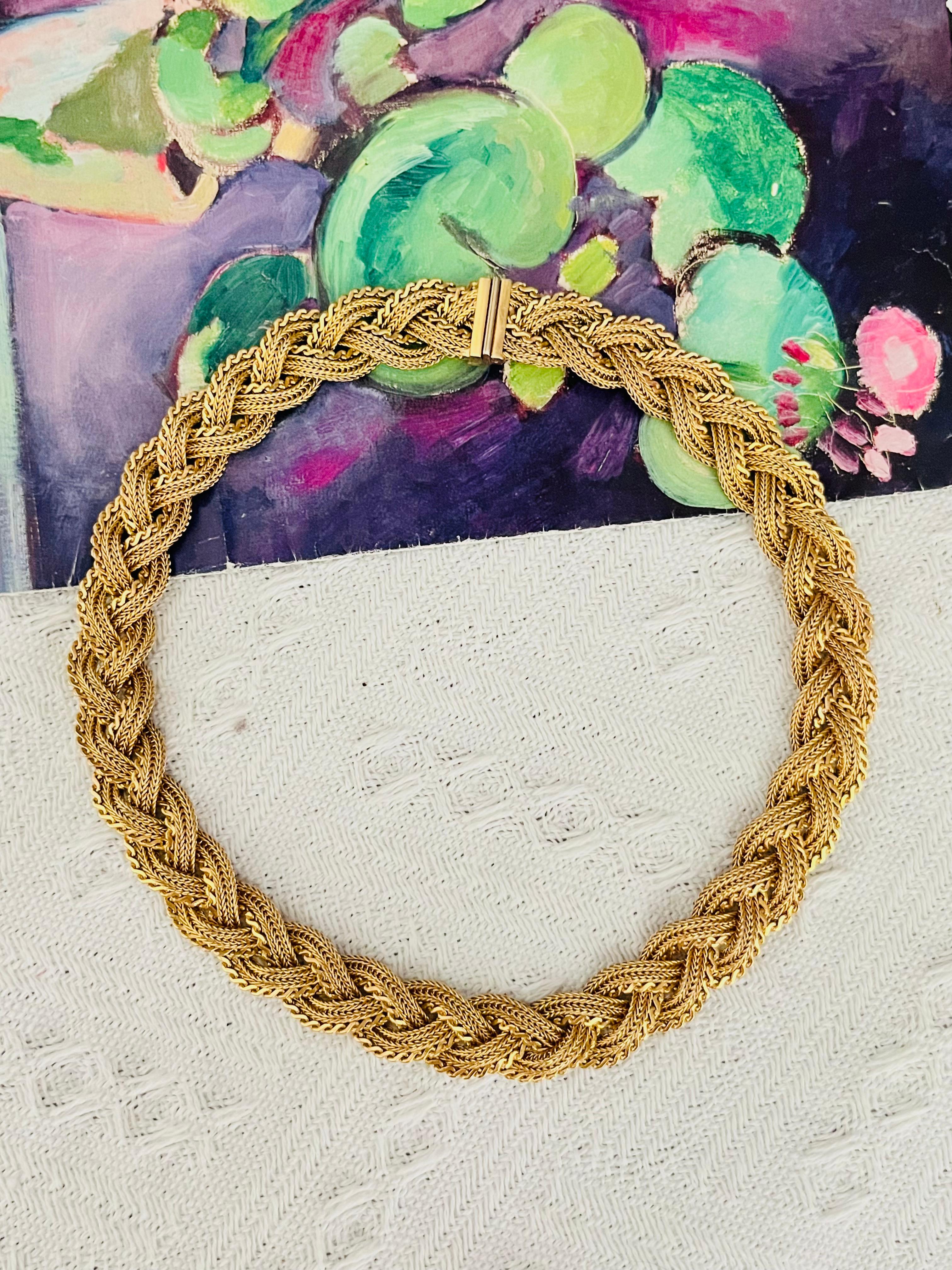 Christian Dior GROSSE 1965 Collana con nodo intrecciato e rete intrecciata In condizioni buone in vendita a Wokingham, England