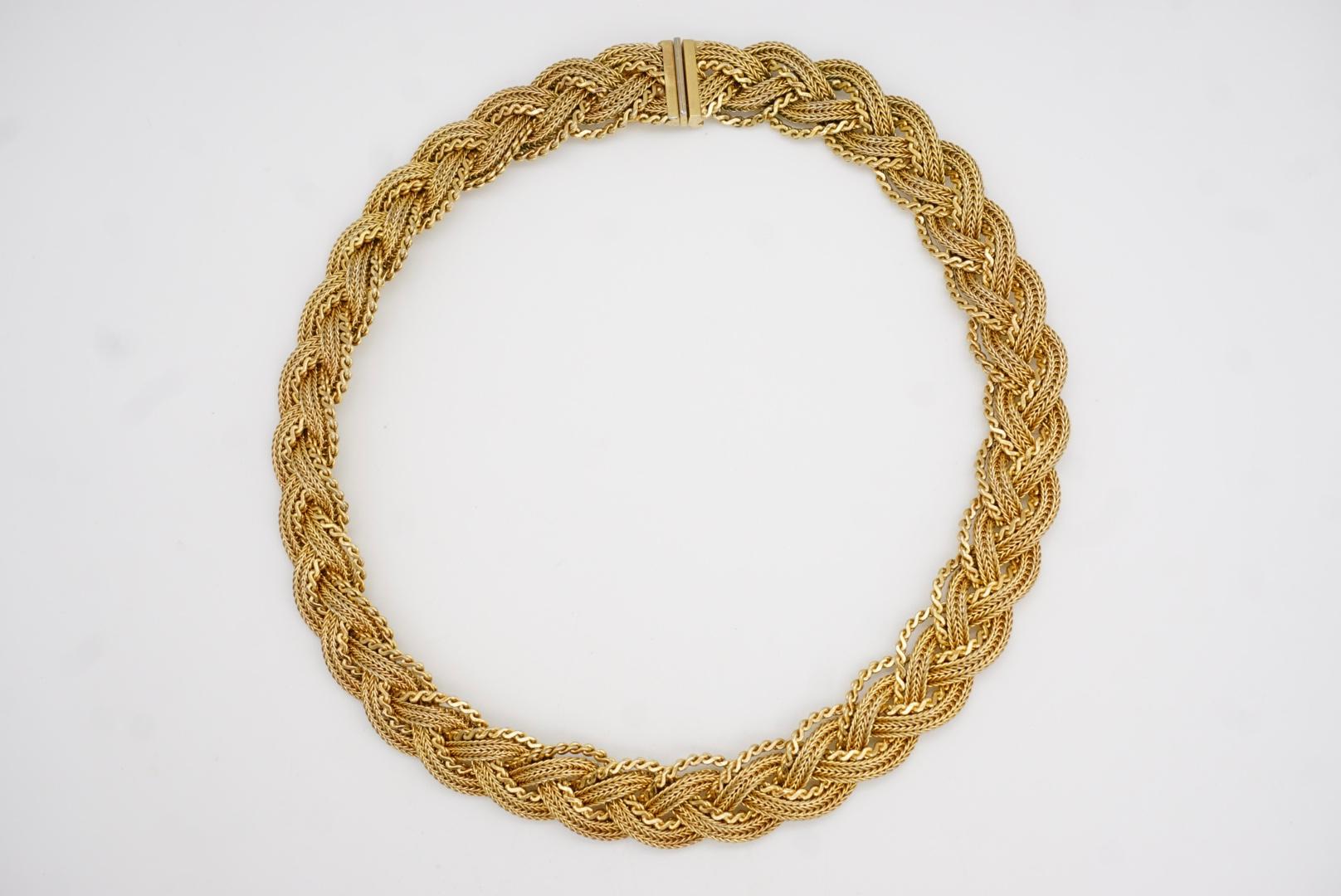 Christian Dior GROSSE 1965 Collana con nodo intrecciato e rete intrecciata in vendita 3
