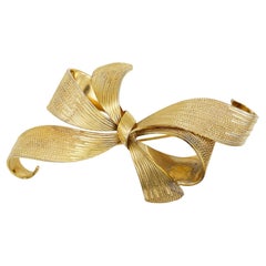 Christian Dior GROSSE 1965 Large Ribbon Knot Bow Butterfly Gift Chunky Brooch