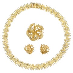 Christian Dior GROSSE 1966 Vintage – Goldfaden-Dreieck, Fünfeck, gewölbt – 3er-Set