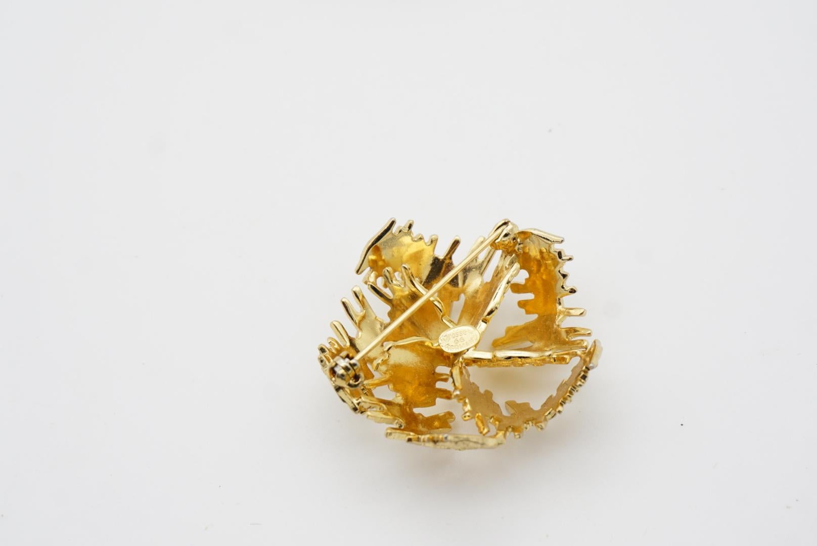 Christian Dior GROSSE 1966 Modernistisches dreieckiges Geschenk-Set aus Gold im Angebot 5