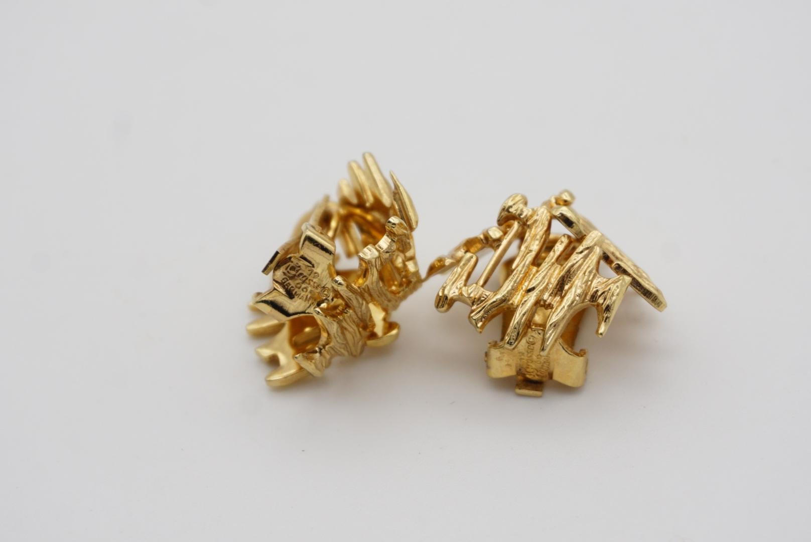 Christian Dior GROSSE 1966 Modernistisches dreieckiges Geschenk-Set aus Gold im Angebot 7