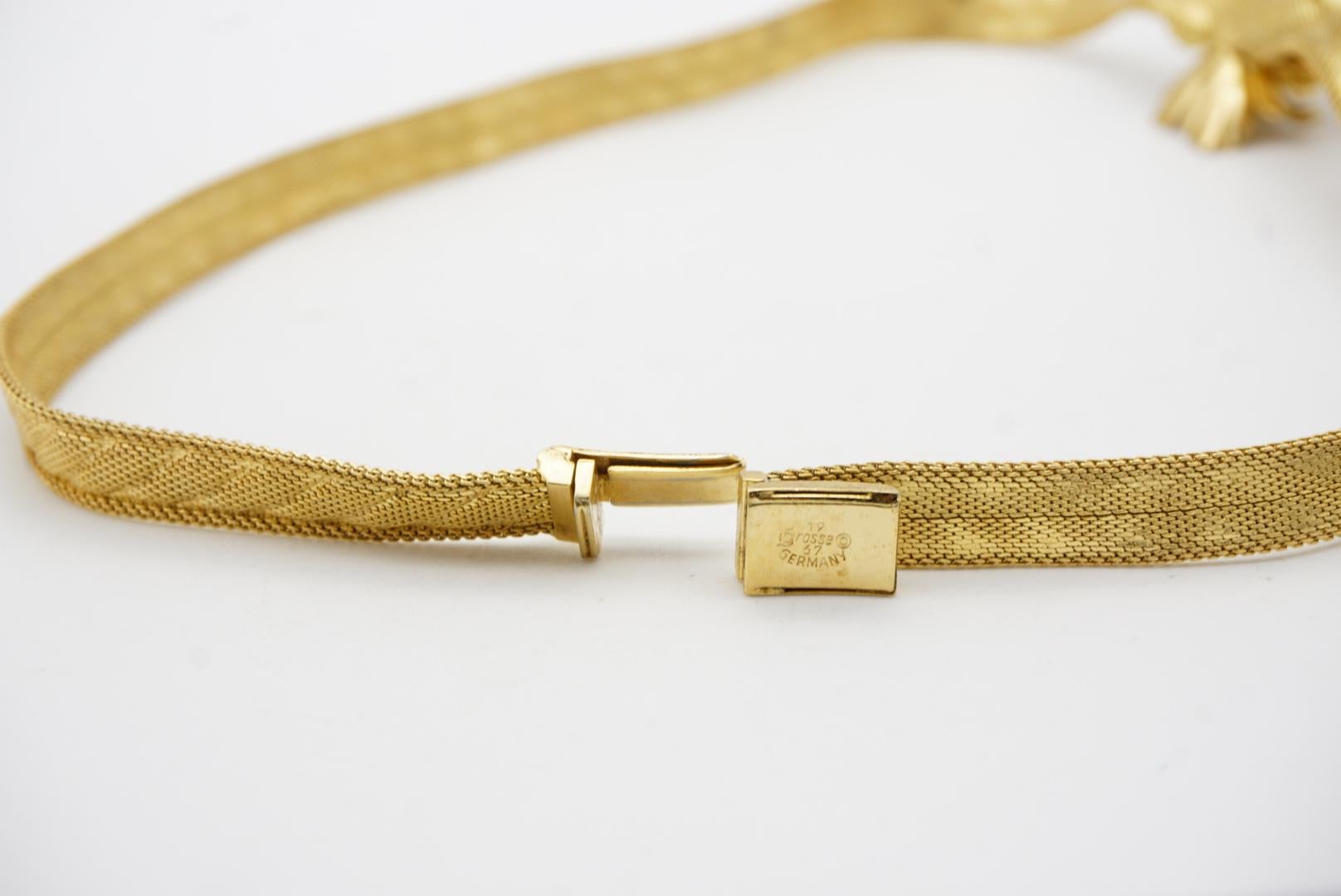 Christian Dior GROSSE 1967 Trio Cluster Flower White Pearl Mesh Collana Choker in vendita 14