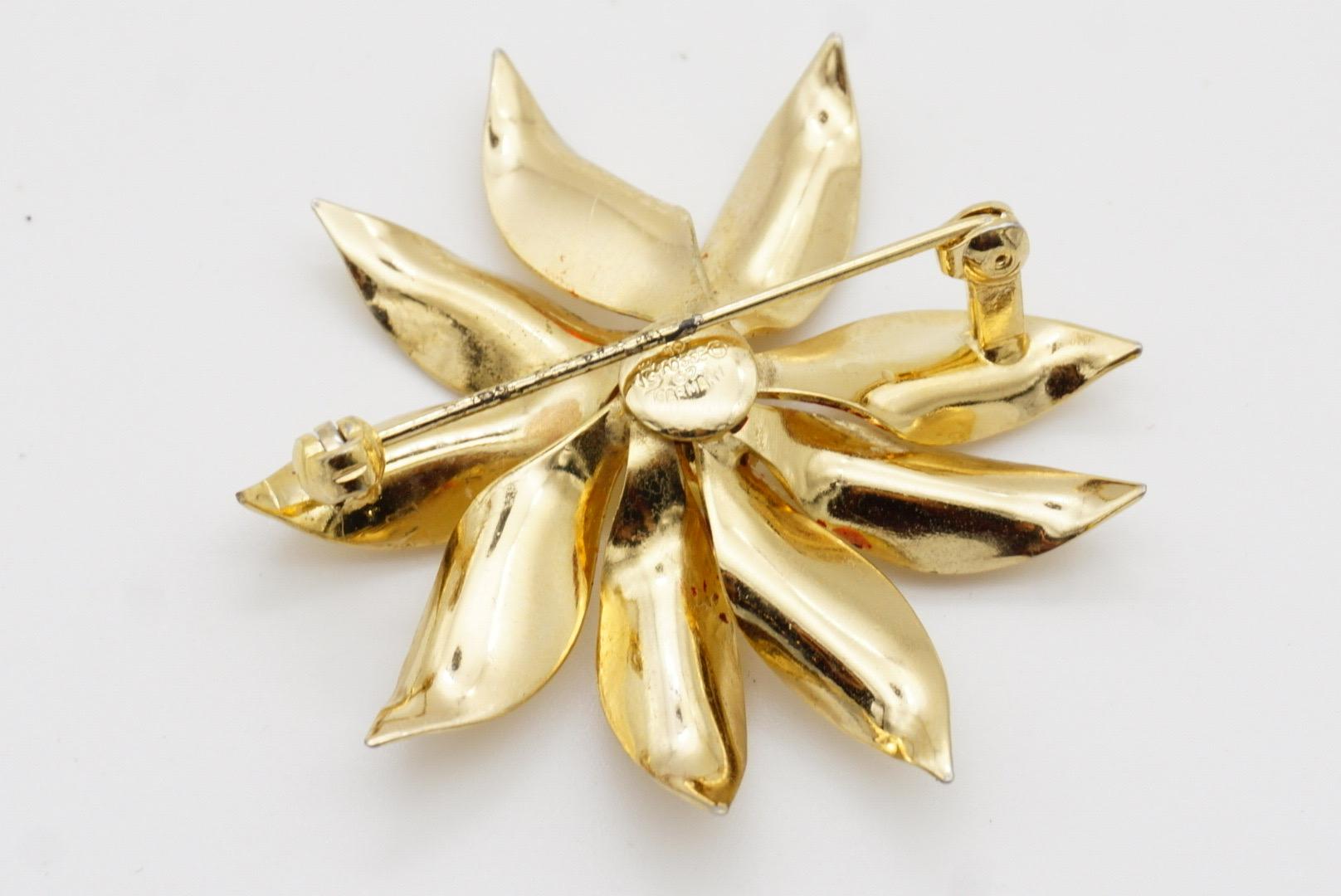 Christian Dior GROSSE 1967 Vintage Vivid Flourish Blossom Flower Elegant Brooch 5