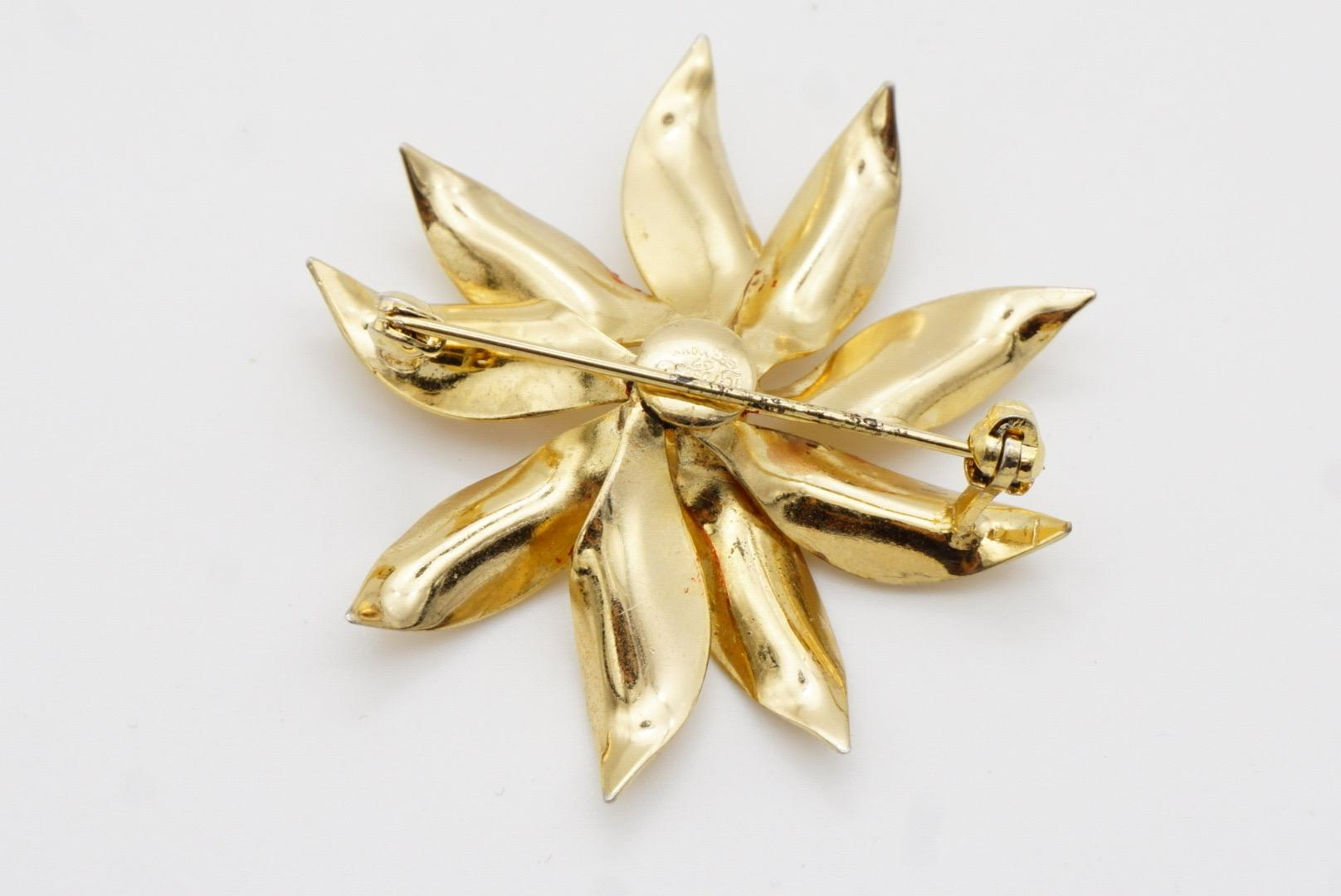 Christian Dior GROSSE 1967 Vintage Vivid Flourish Blossom Flower Elegant Brooch 6