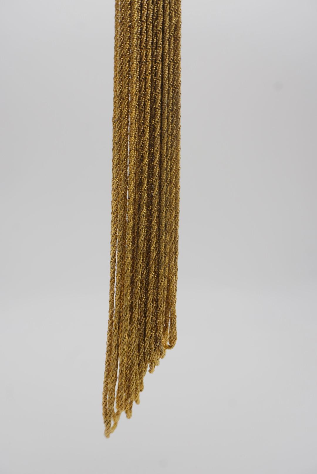 Christian Dior GROSSE 1968 Twenty 20 Strands Chain Chunky Collana in oro in vendita 8