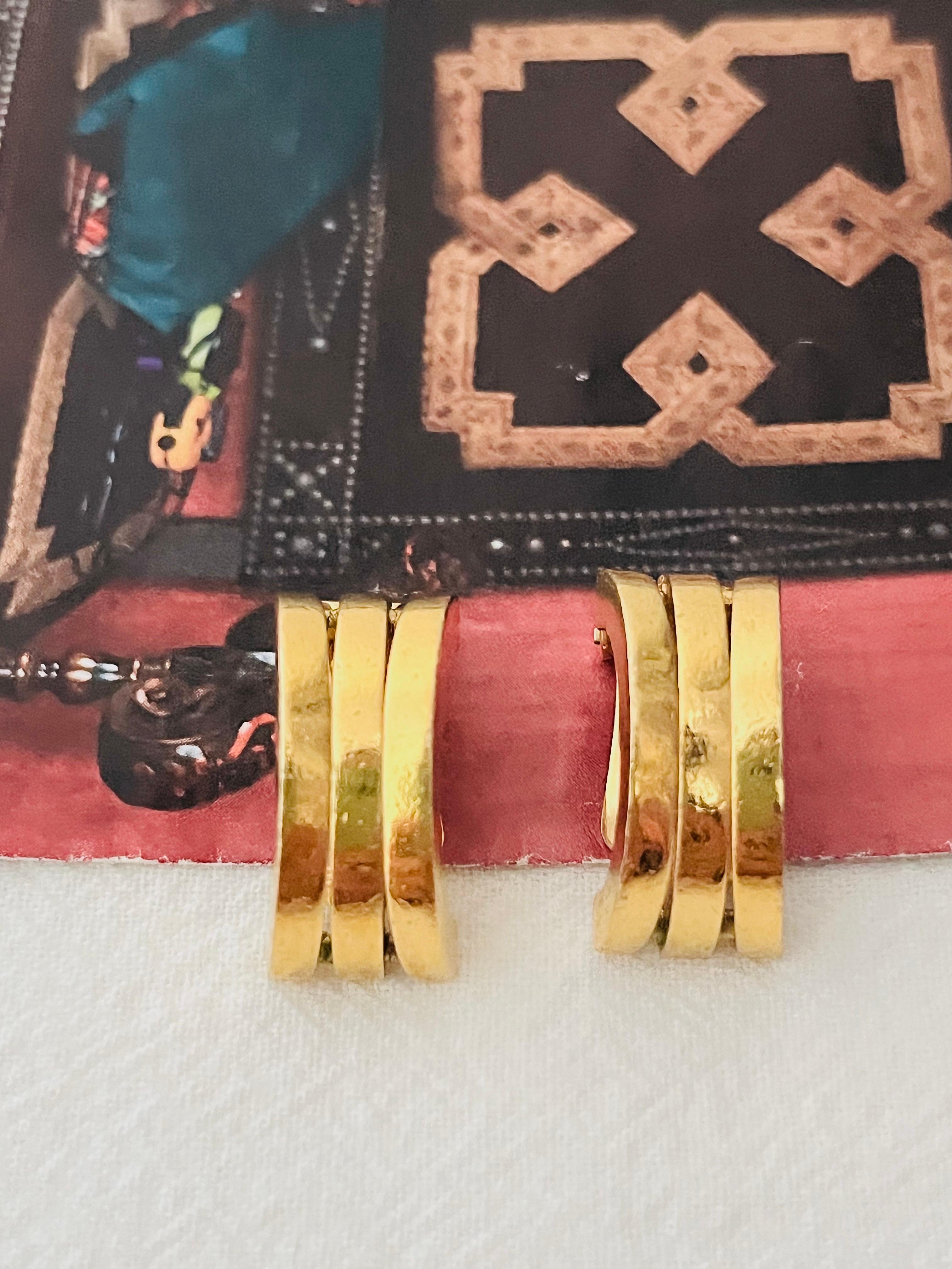 Christian Dior GROSSE 1970s Glow Trio di orecchini a clip in corda e a cupola In condizioni buone in vendita a Wokingham, England