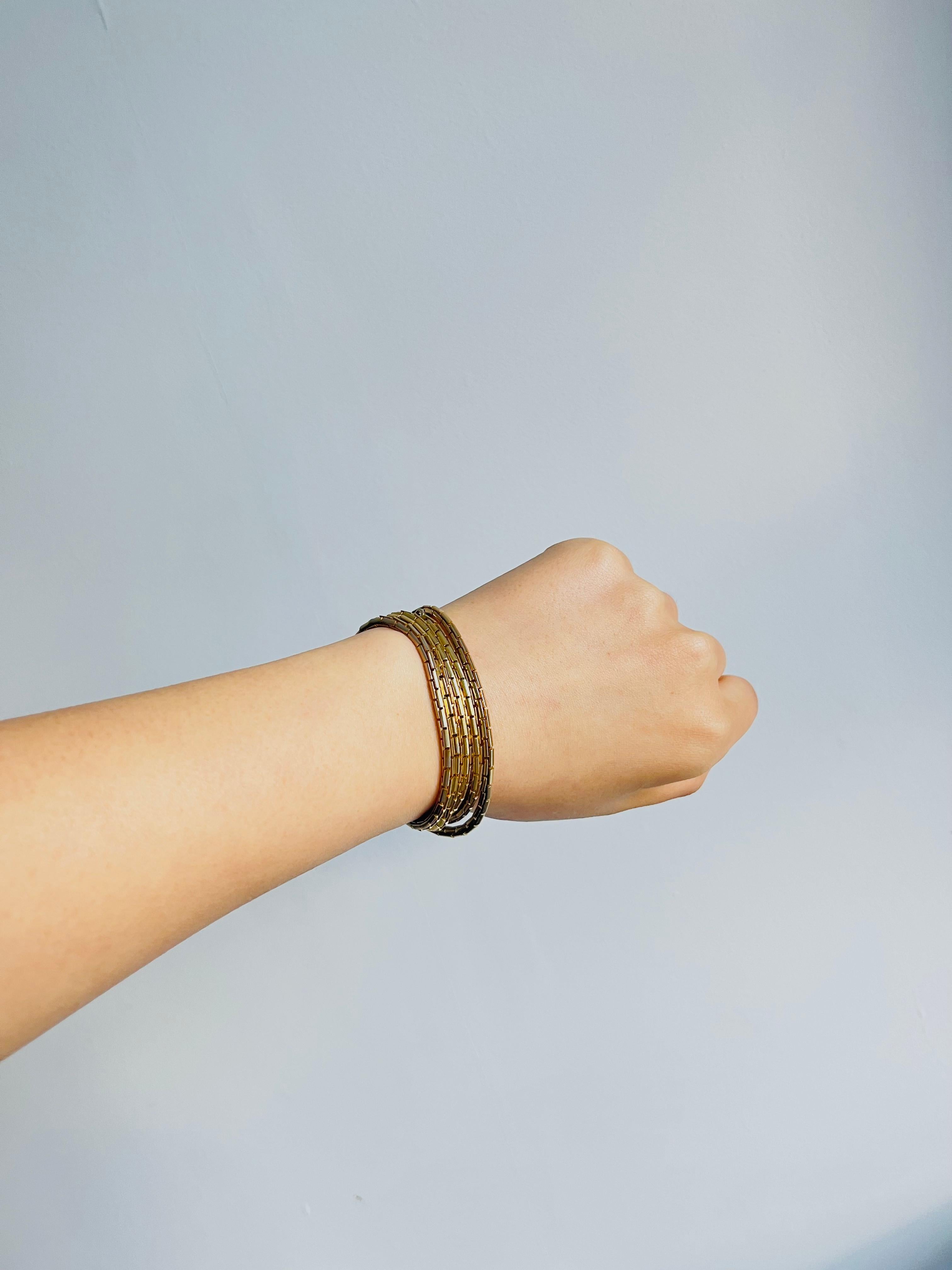 Christian Dior GROSSE 1970, collana lunga con cerniera interconnessa, braccialetto in vendita 7