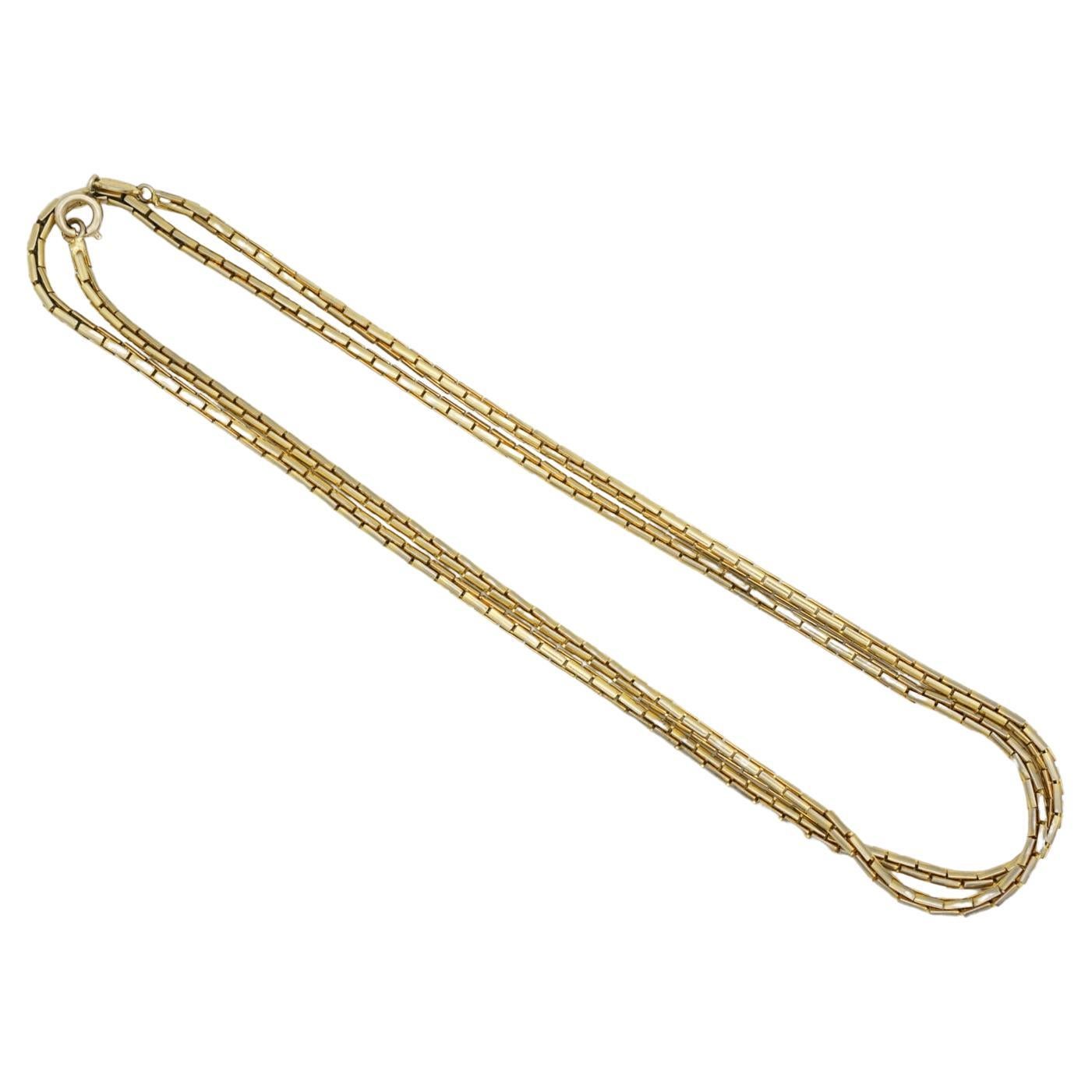 Christian Dior GROSSE 1970s Vintage Unisex Versatile Hinge Interlinked Link Layer Chain Modernist Long Necklace Bracelet, Gold Tone

Good condition. Light scratches or colour loss. 100% genuine. 

A unique piece. Signed at clasp. It can be wear as a
