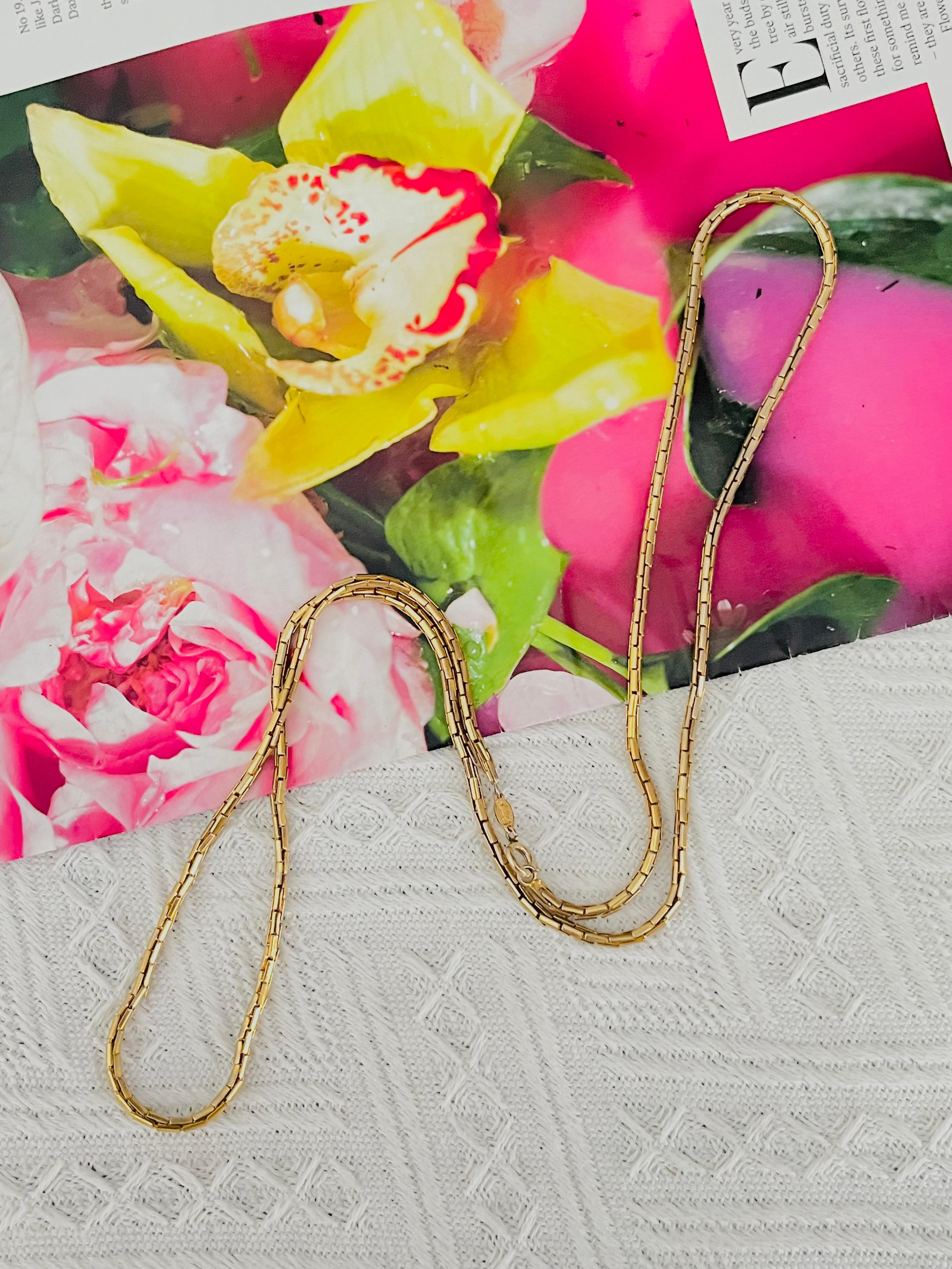 Christian Dior GROSSE Collar largo con bisagra versátil de los años 70 Pulsera Art Decó
