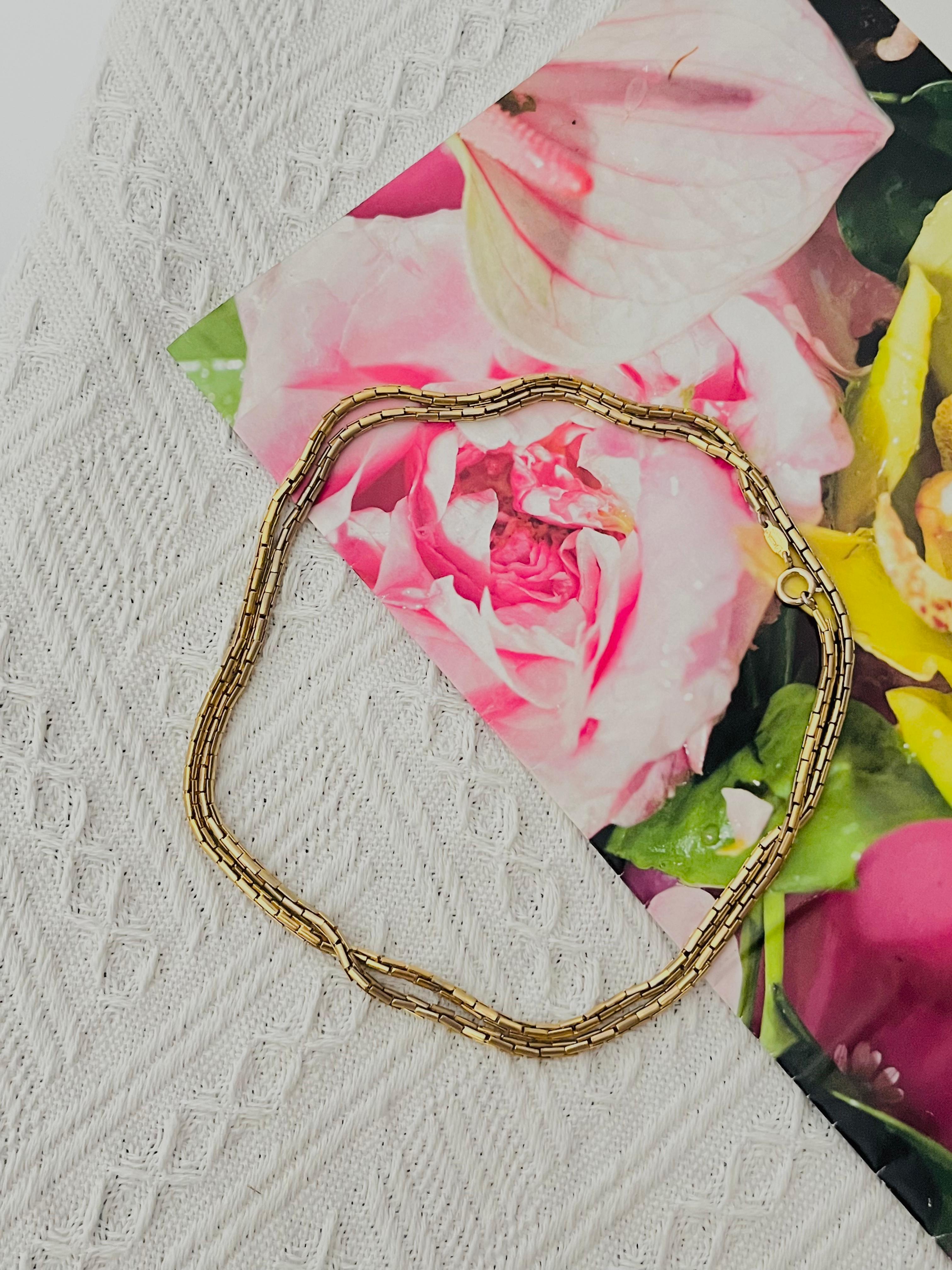 Women's or Men's Christian Dior GROSSE 1970s Versatile Hinge Interlinked Long Necklace Bracelet For Sale