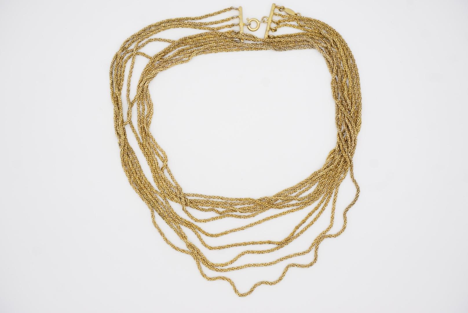 Christian Dior GROSSE 1973 Versatile 5 Strands Layer Chain Extra Long Necklace 4