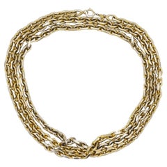 Christian Dior GROSSE 1973 Retro Versatile Chunky Link Extra Long Necklace