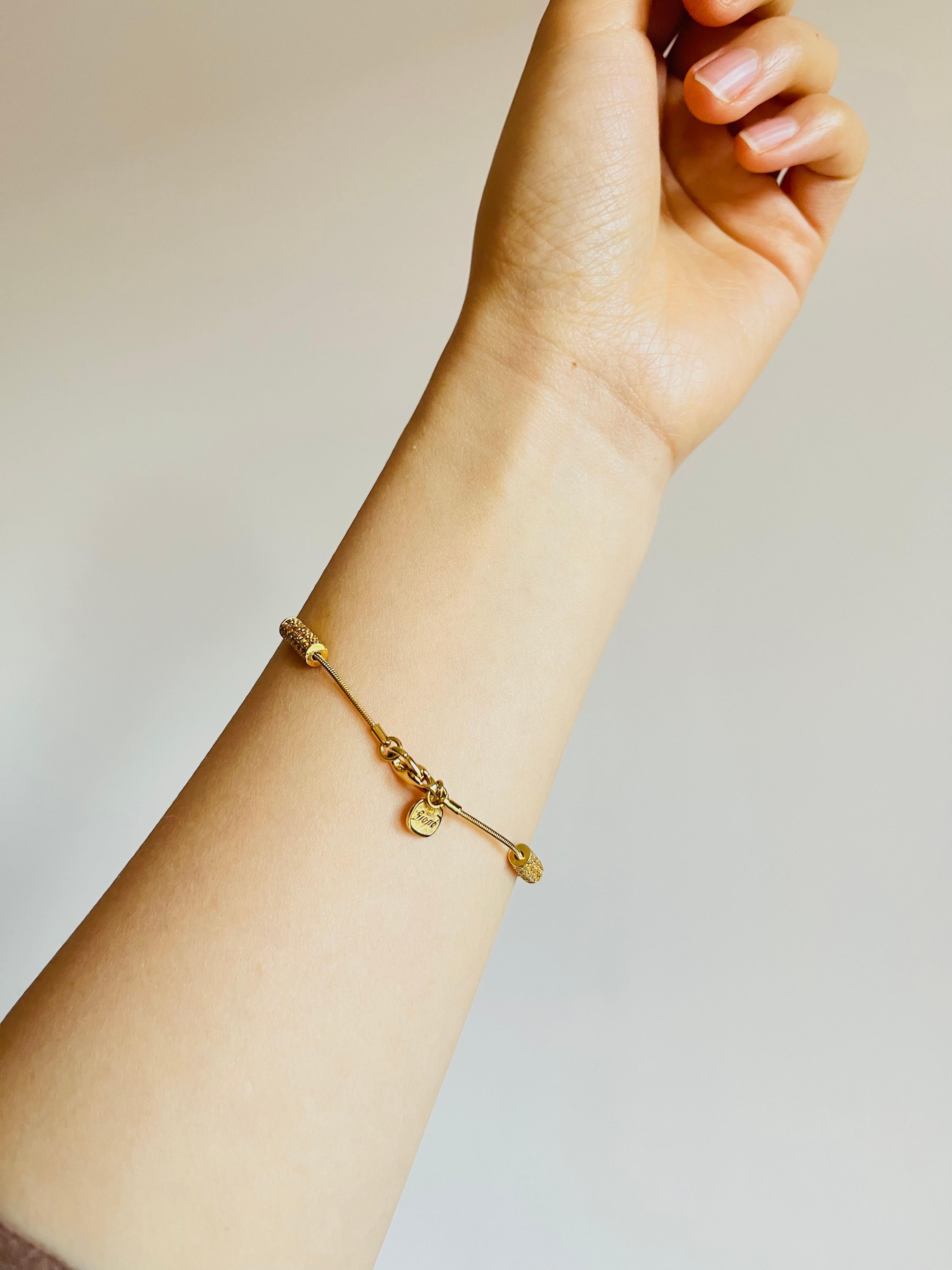 Christian Dior GROSSE Citrine Crystals Bar Six Strands Layers Necklace Bracelet For Sale 4