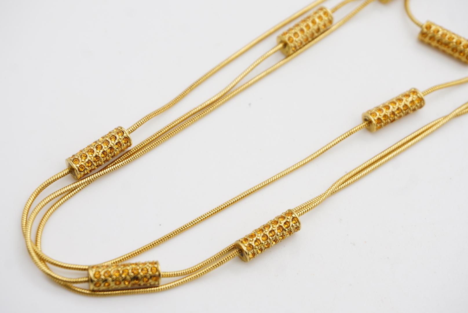 Christian Dior GROSSE Trio Layers Charms Bar Charms collier en vente 7