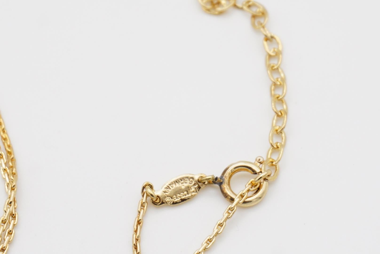 Christian Dior GROSSE Vintage Crystals Radiant Sun Star Burst Flower Necklace 5