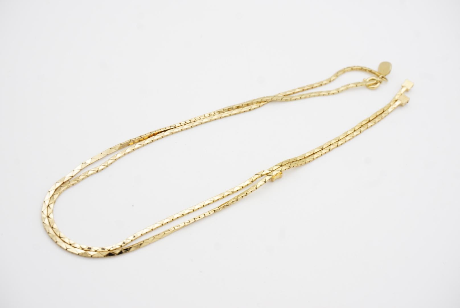 Christian Dior GROSSE Vintage Long Chain Butterfly Crystal Y Tassel Necklace For Sale 8