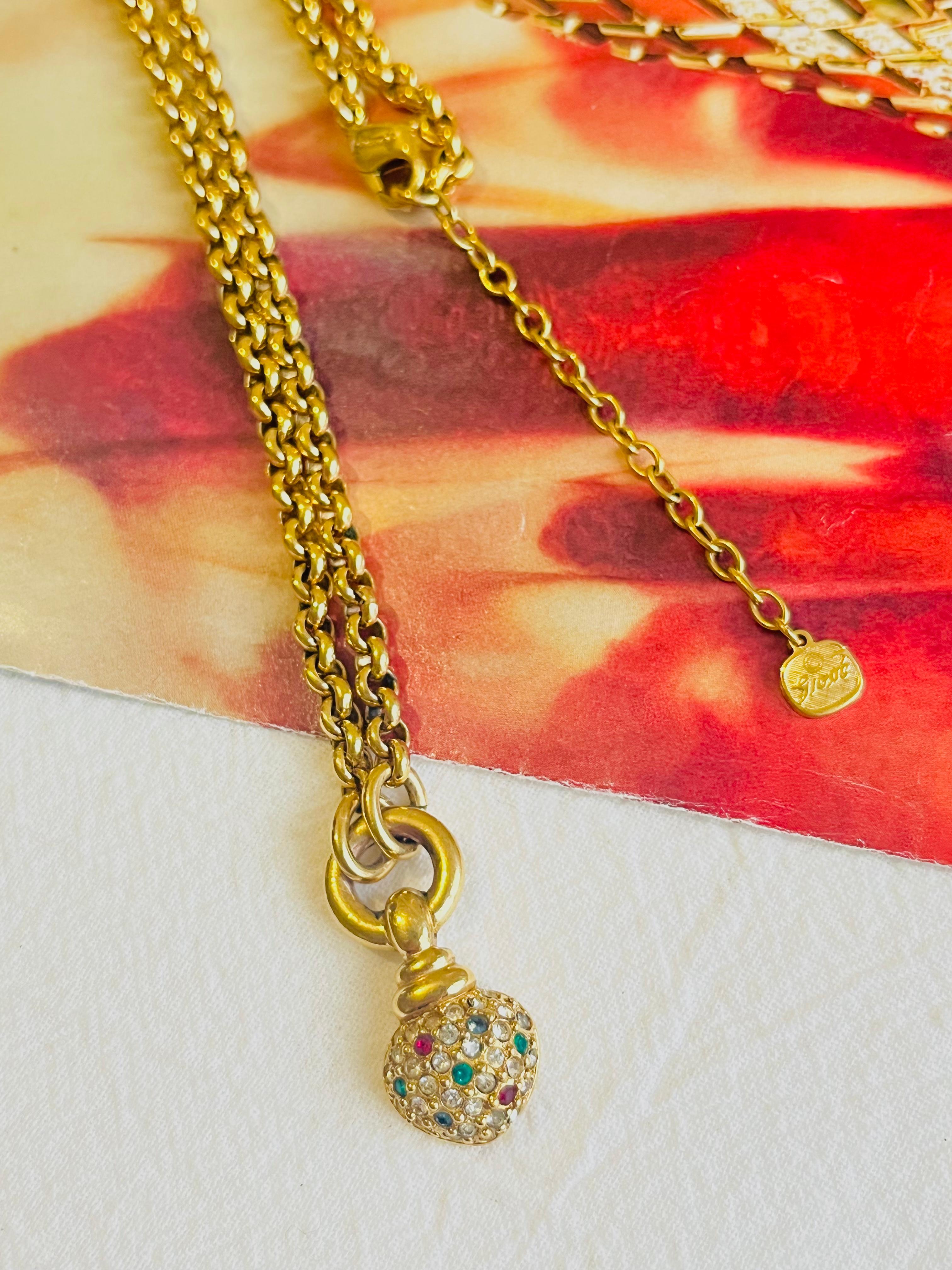 dior heart necklace vintage