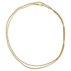 Christian Dior GROSSE Vintage Versatile Catena Traccia Oro Collana Lunga
