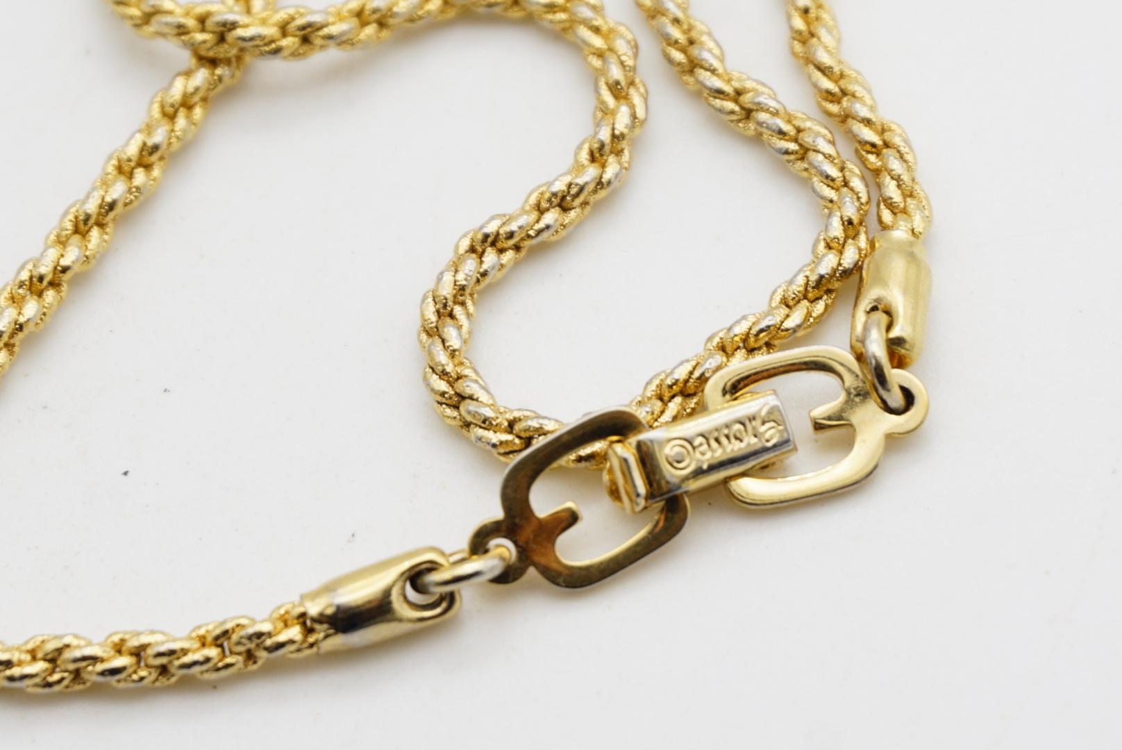 Christian Dior GROSSE Vintage Versatile Spiral Chain Rope Long Necklace Bracelet For Sale 10