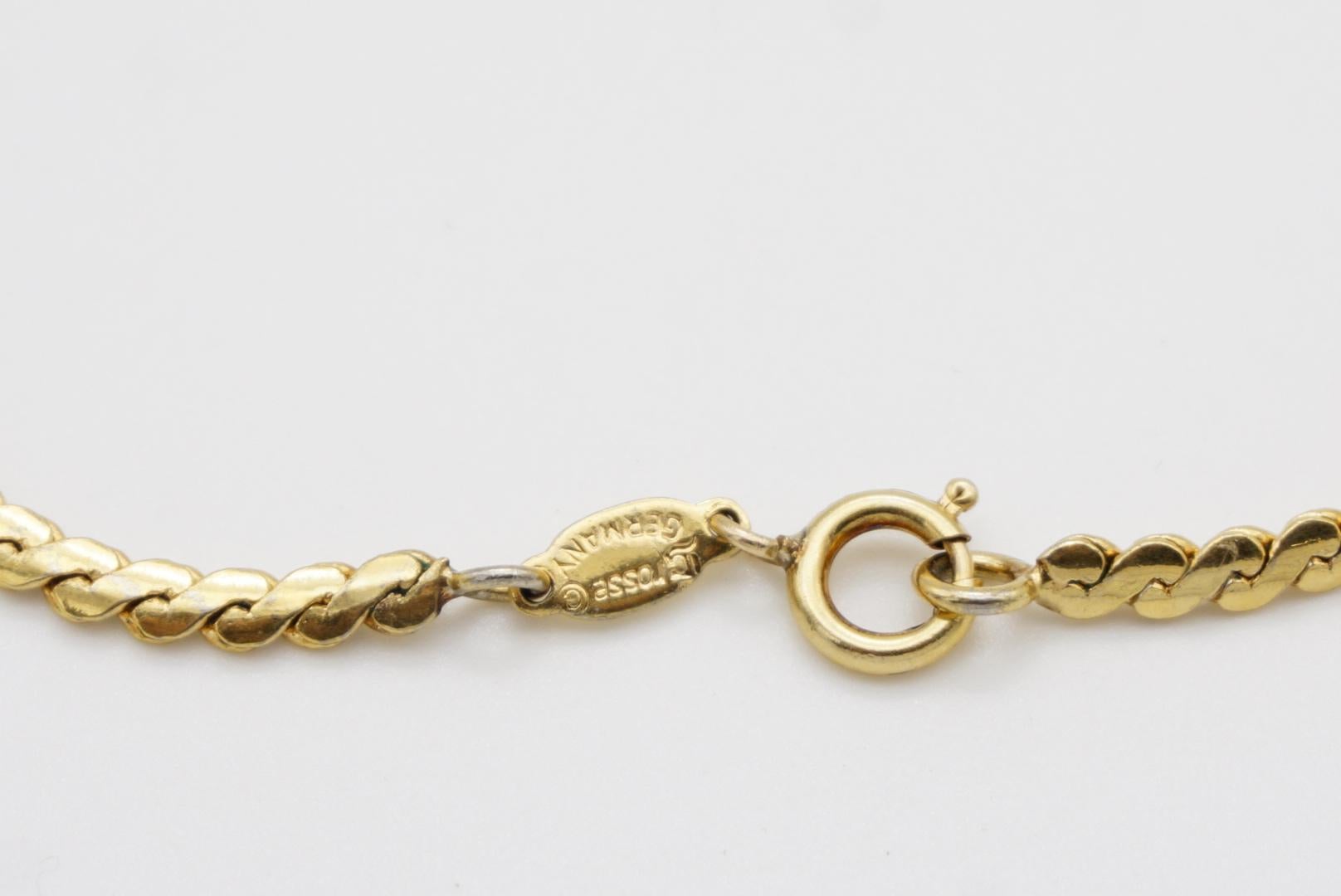 Christian Dior GROSSE Vintage Versatile dünne Serpentinenkette Gold lange Halskette im Angebot 7