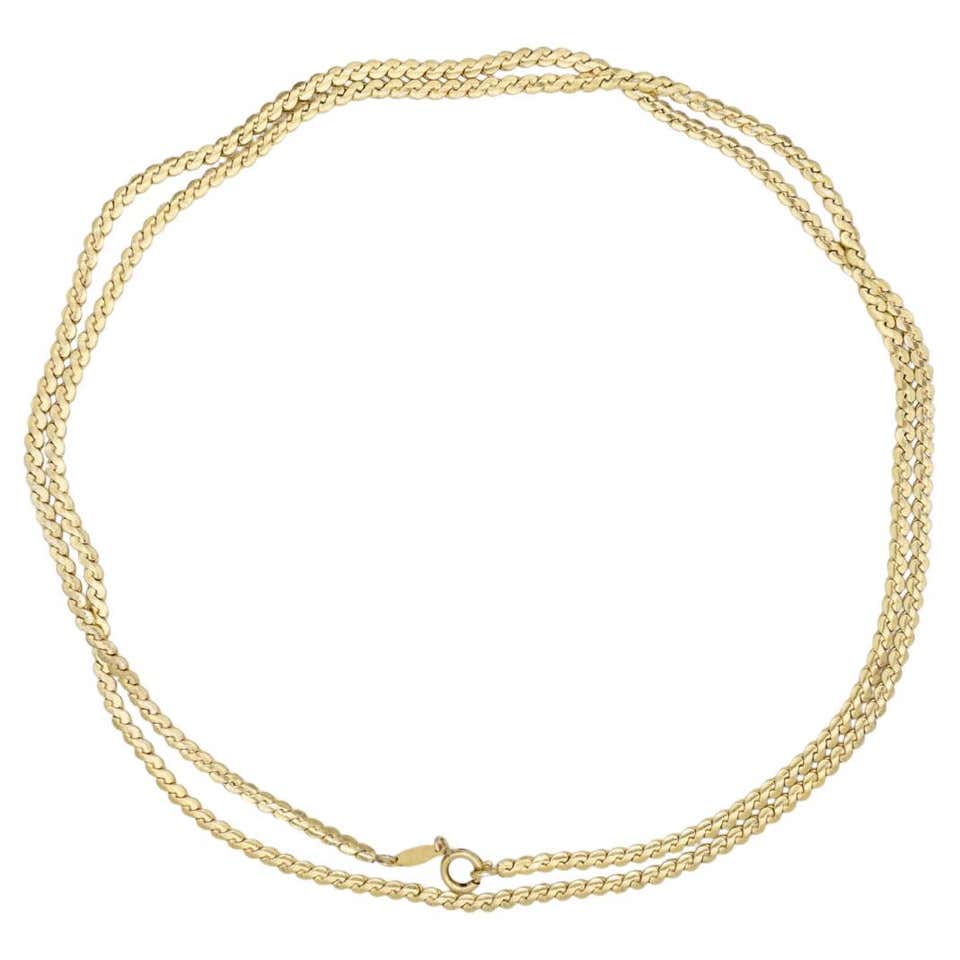 Christian Dior Vintage 1980s Byzantine Braid Royal Mesh Knot Link Rope ...