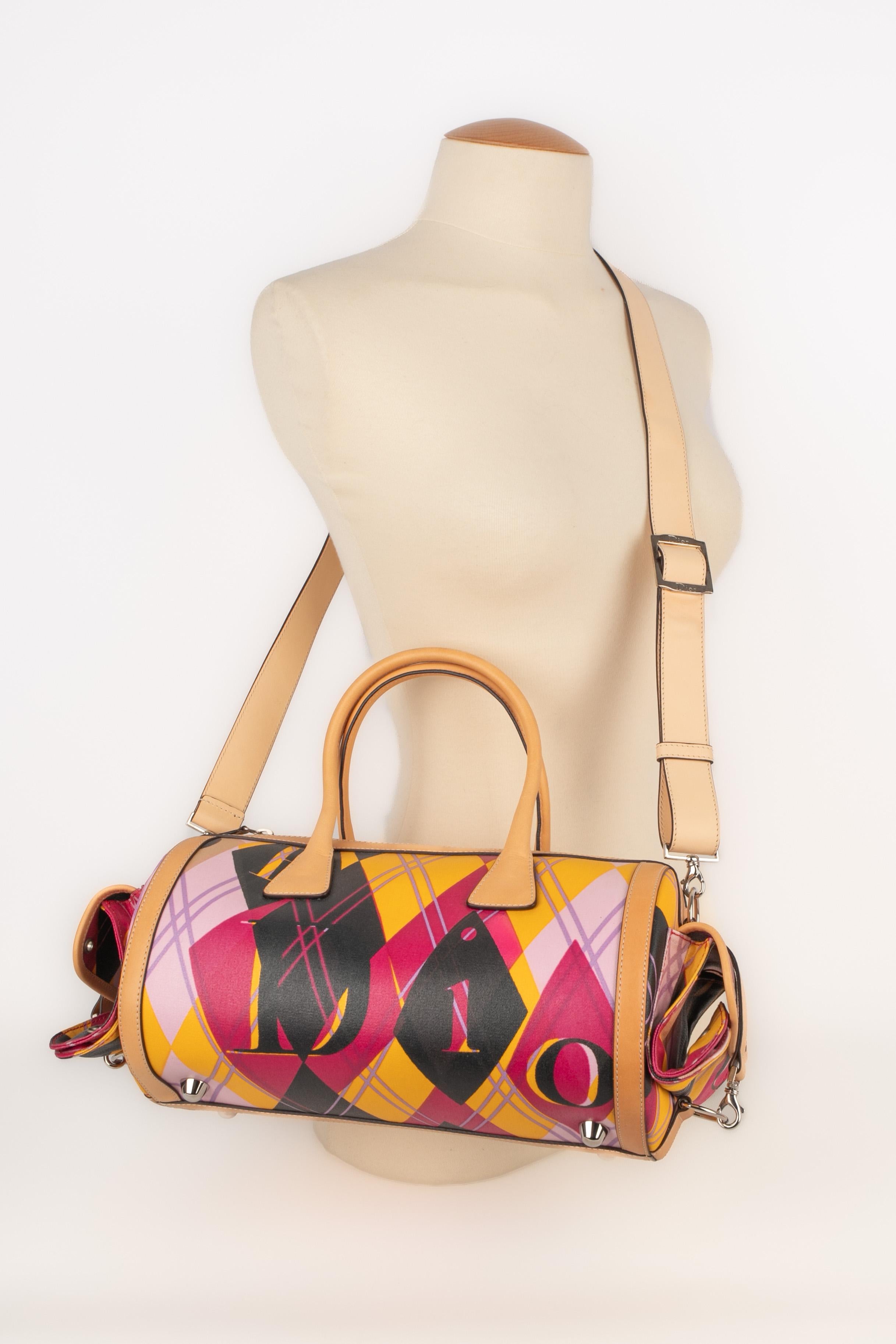 Christian dior Harlequin 'Boston Bowling' bag 2004 Golf Collection For Sale 7