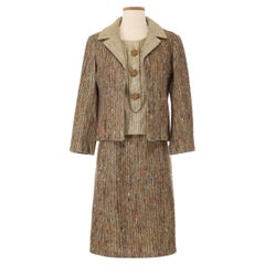 Vintage Christian Dior Haute Couture 3 Piece Skirt Suit