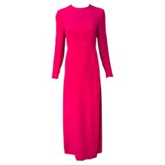 Christian Dior Haute Couture A/W 1971 Magenta Gown