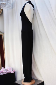 Christian Dior Haute Couture beautiful black silk jumpsuit