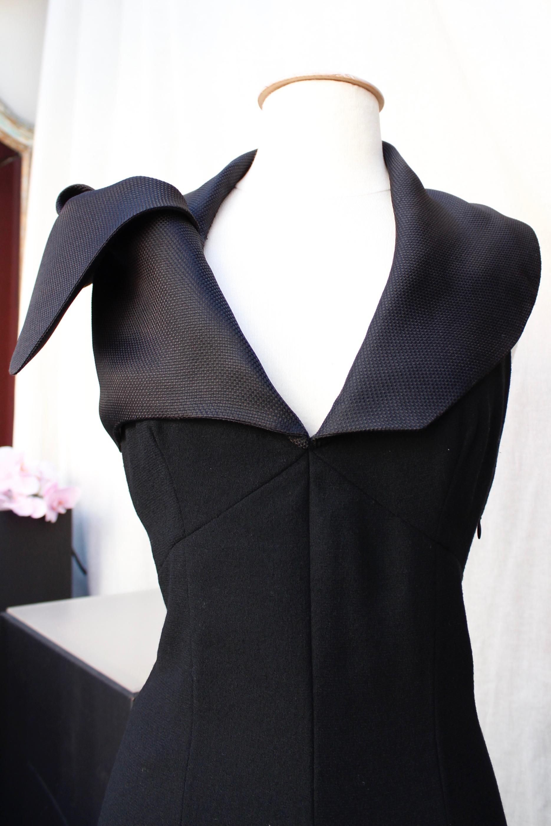 Women's or Men's Christian Dior Haute Couture beautiful black silk jumpsuit For Sale