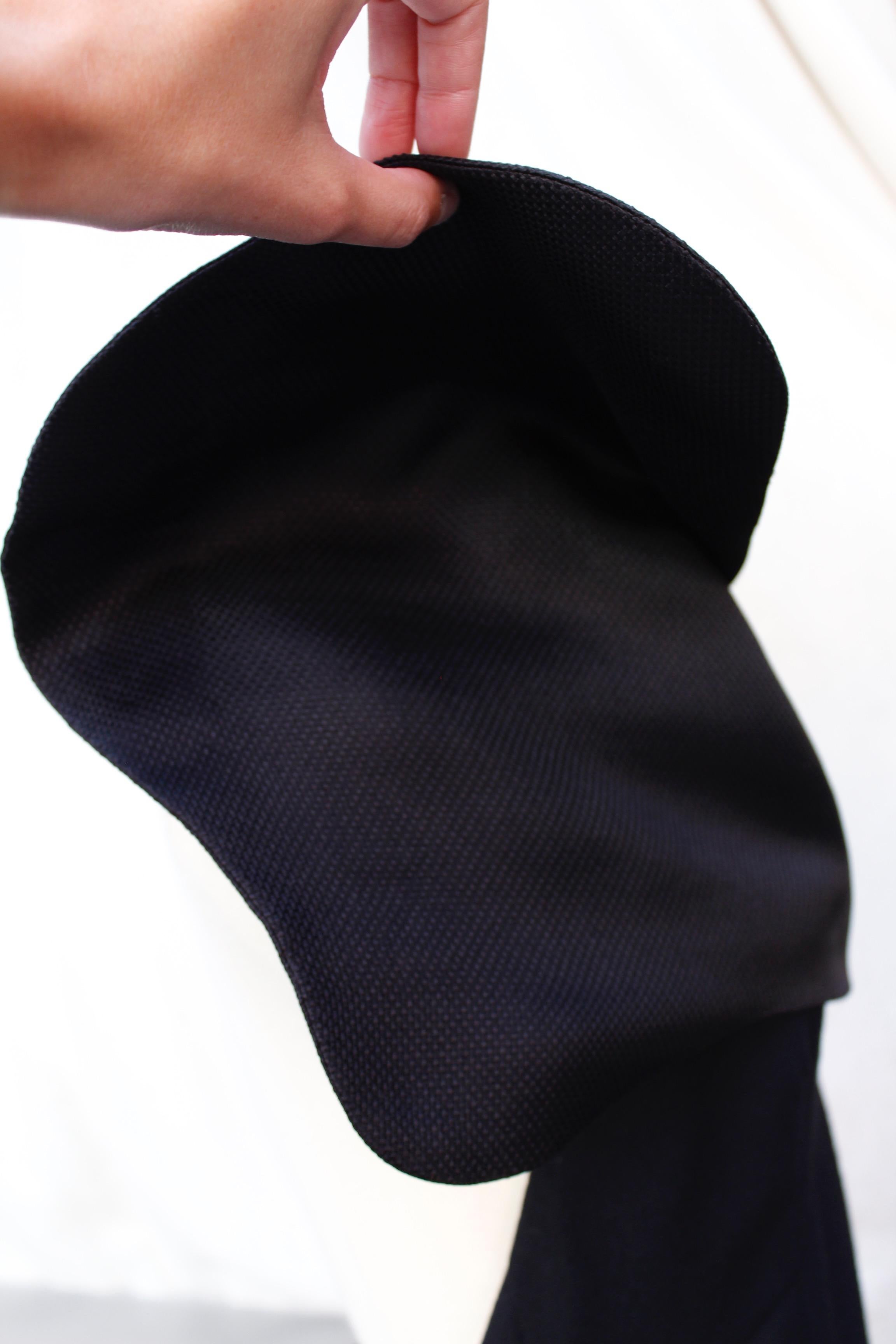 Christian Dior Haute Couture beautiful black silk jumpsuit For Sale 4