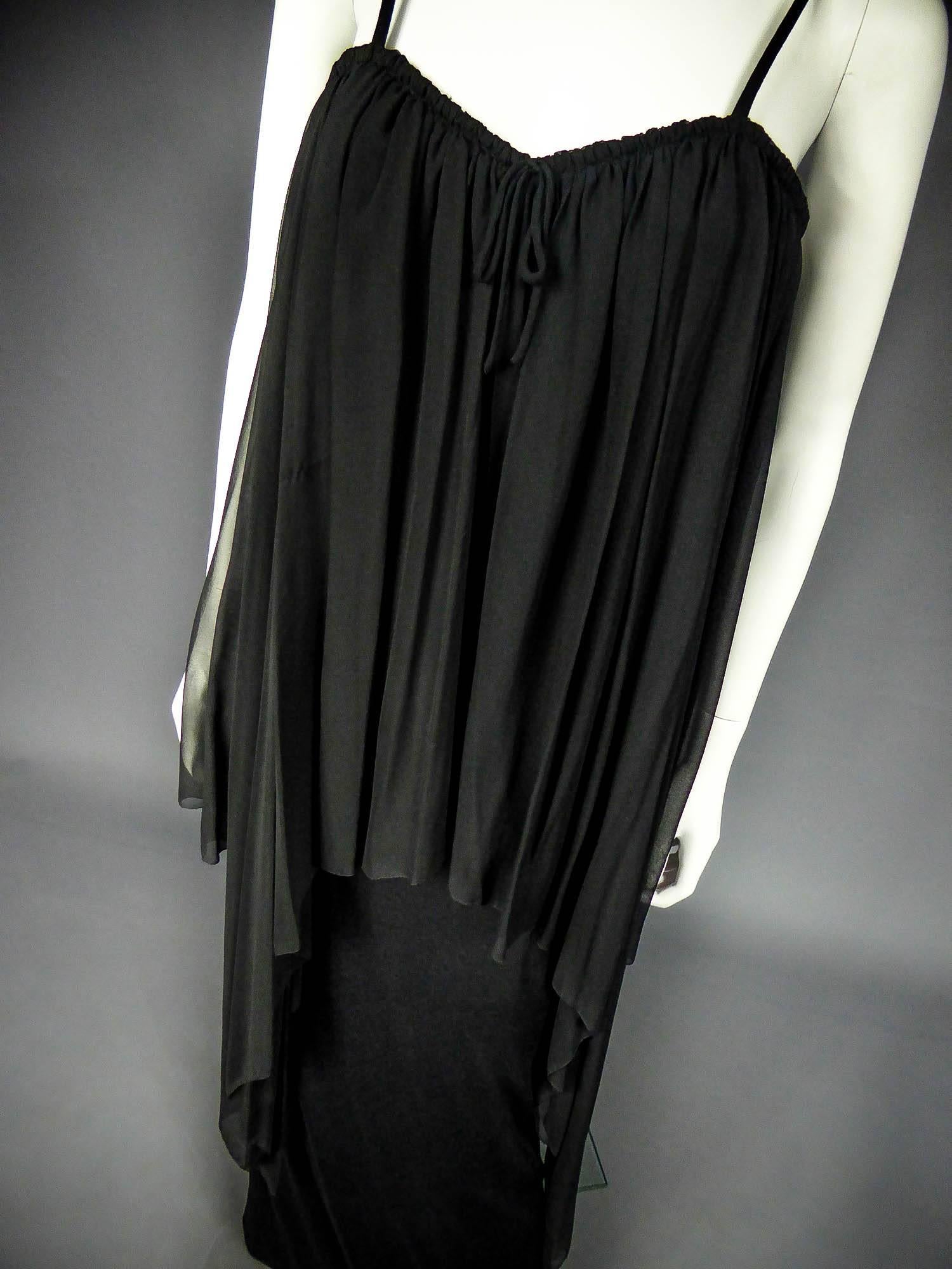 Un vestido de noche de Christian Dior Haute Couture de Marc Bohan Circa 1975 en venta 4